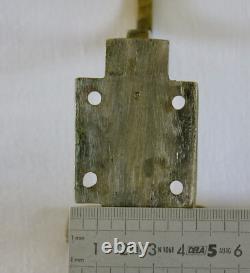 Bronze Coat Hooks, 5 Antique Bronze and Brass Coat Hooks, Art Deco Coat Rack