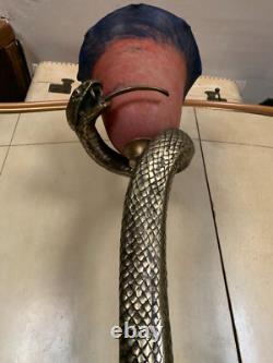 Bronze Cobra Floor Lamp by Edgard Brandt