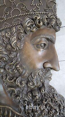 Bronze Cyrus the Great Persian King Marble Base Art Deco Statue Gift