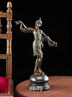 Bronze Dance Statue Bronze Sculpture Art Deco 28 X 40cm