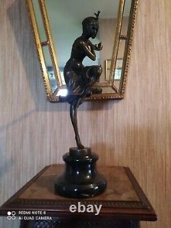 Bronze Dancer Statuette Art Deco Style From Chiparus Paris