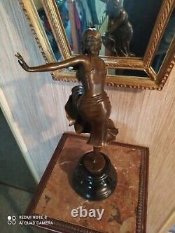 Bronze Dancer Statuette Art Deco Style From Chiparus Paris