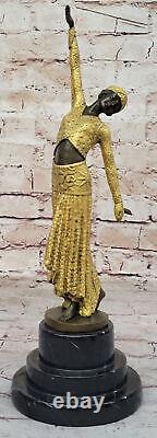 Bronze Dancing Lady ART DECO by Demetre Chiparus Vintage Salon Offer