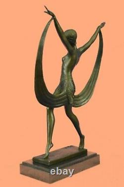 Bronze Deal Sculpture Sale Statue Art Deco Tape Dancer Font Decorativ