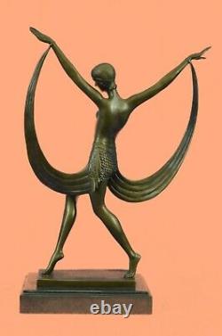 Bronze Deal Sculpture Sale Statue Art Deco Tape Dancer Font Decorativ