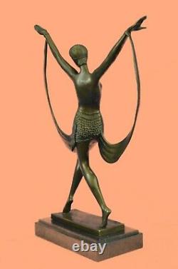 Bronze Deal Sculpture Sale Statue Art Deco Tape Dancer Font Decorativ