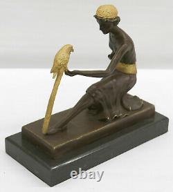 Bronze Exceptional Art Deco Chiparus Woman Dancer Sculpture Deco Deal Sale
