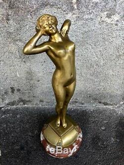 Bronze Female Prime Frisson Oury Louis (1867-1940)