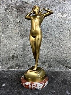 Bronze Female Prime Frisson Oury Louis (1867-1940)