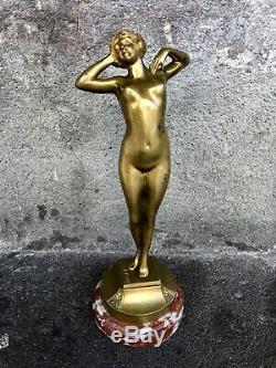 Bronze Female Prime Frisson Oury Louis (1867-1940)