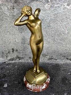 Bronze Female Prime Frisson Oury Louis (1867-1940)