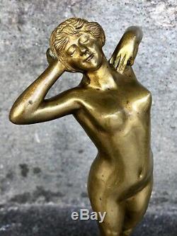 Bronze Female Prime Frisson Oury Louis (1867-1940)