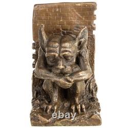Bronze Gargoyle Art Deco Signed Bookends Sculpture