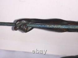 Bronze Javelin Thrower Old Art Deco Cast Signed Max Leverrier