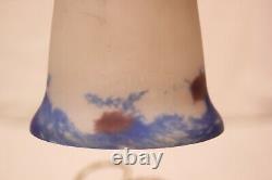 Bronze Lamp Art Deco Tulip Glass Pate Delatte Nancy