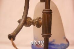 Bronze Lamp Art Deco Tulip Glass Pate Delatte Nancy