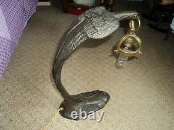 Bronze Lamp Foot Tulip Daum Muller Galle Art Deco/new Pate De Verre