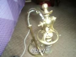 Bronze Lamp Foot Tulip Daum Muller Galle Art Deco/new Pate De Verre