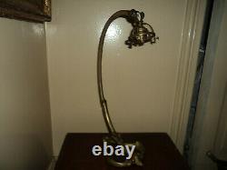 Bronze Lamp Foot Tulip Glass Pate Daum Muller Art Deco/new 1900