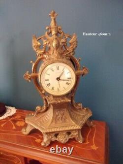 Bronze Louis XV Cartel Pendule Height 440mm