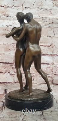 Bronze Male Bodybuilder Muscular Art Deco Figurine Sale