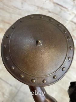 Bronze Marble Roman Military Warrior War Art Deco Sculpture Decor