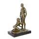 Bronze Modern Marble Art Deco Statue Sculpture Erotic Nude Woman Male Ec-9