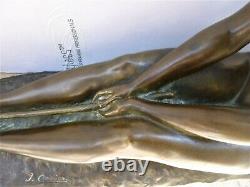 Bronze Nude Art-deco Signed Joseph Cormier 1869-1950 Susse Lost Wax Cast