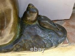 Bronze Nude Art-deco Signed Joseph Cormier 1869-1950 Susse Lost Wax Cast