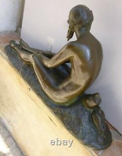 Bronze Nude Art-deco Signed Joseph Cormier 1869-1950 Susse Lost Wax Cast