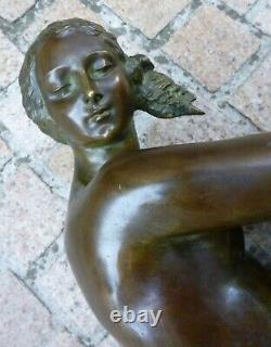 Bronze Nude Art-deco Signed Joseph Cormier 1869-1950 Susse Lost Wax Cast