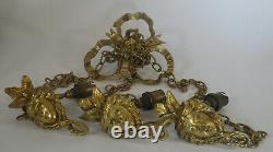 Bronze Or Brass Hanging Gold For Luminaire Vasque Art Nouveau Or Deco