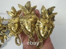 Bronze Or Brass Hanging Gold For Luminaire Vasque Art Nouveau Or Deco