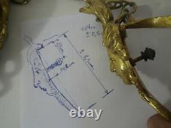 Bronze Or Brass Hanging Gold For Luminaire Vasque Art Nouveau Or Deco