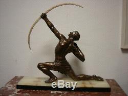 Bronze Or Regulates Period Art Deco Jean De Roncourt Or Carlier Bouraine, Darny