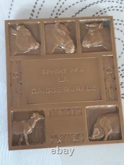 Bronze Plaque Art Deco - Sculptor Pierre-Alexandre Morlon