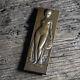 Bronze Plaque Medal P. Turin Art Deco The Bather 130 G 100 Mm