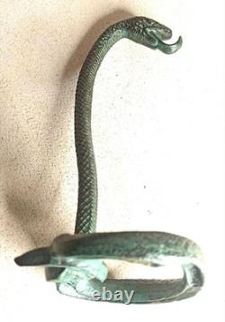 Bronze Pocket Watch Case Cobra Edgar Brandt 1920s