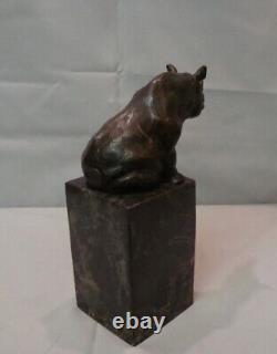 Bronze Rhinoceros Animalier Style Statue Sculpture Art Deco Style Art Nouveau