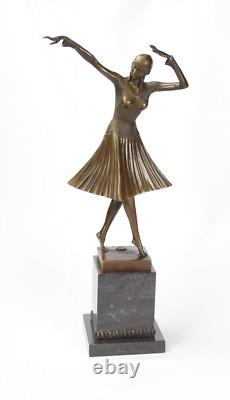 Bronze Sculpture A Dancer Miro Bronze Art Deco Sculpture
