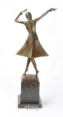 Bronze Sculpture A Dancer Miro Bronze Art Deco Sculpture