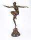 Bronze Sculpture: A Dancer With Vigor Art Deco Bronze Sculpture