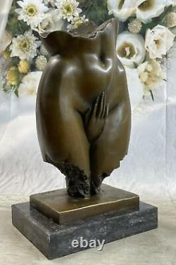 Bronze Sculpture Art Deco Limited Edition Erotic Female Torso and Hand Art