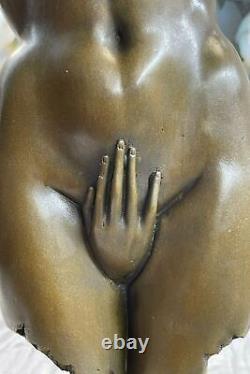 Bronze Sculpture Art Deco Limited Edition Erotic Female Torso and Hand Art