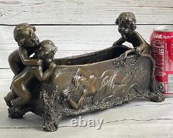 Bronze Sculpture Art Deco New Gardener Vase Font Interior Exterior Nr