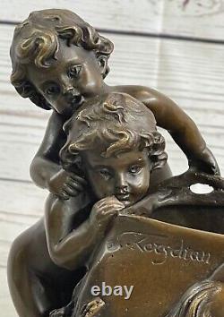 Bronze Sculpture Art Deco New Gardener Vase Font Interior Exterior Nr