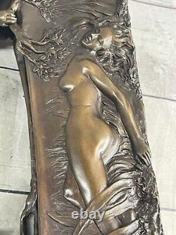 Bronze Sculpture Art Deco New Gardener Vase Font Interior Exterior Nr