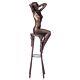 Bronze Sculpture Art Deco Nude Woman On Stool After Demetre Chiparus