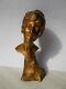 Bronze Sculpture C. Binder 1910/20 Bust Of Woman Art Nouveau Art Deco Statue