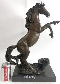 Bronze Sculpture Classic Art Deco Horse Breeding Open Cast Figure Figurine